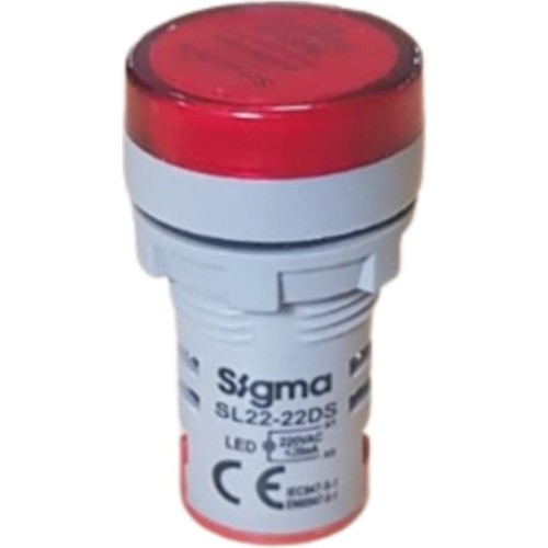 220V Ac Kırmızı Ledli Sinyal Lambası